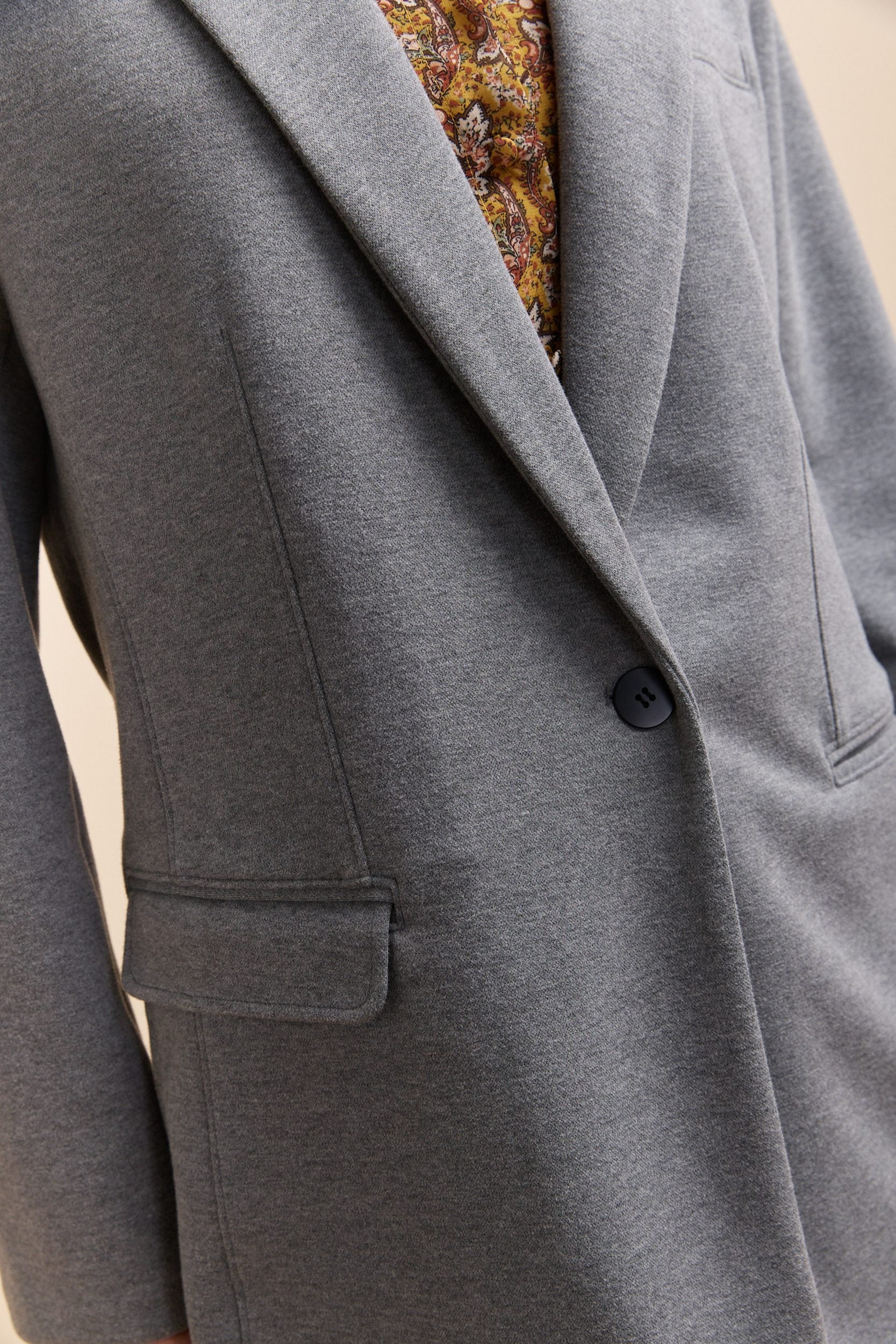 Oversized stretch blazer