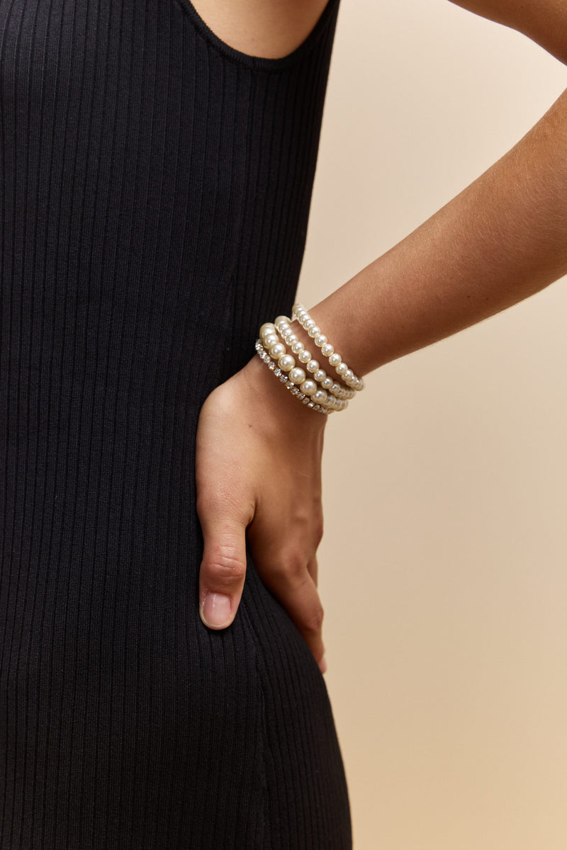 Pearl bracelet stack