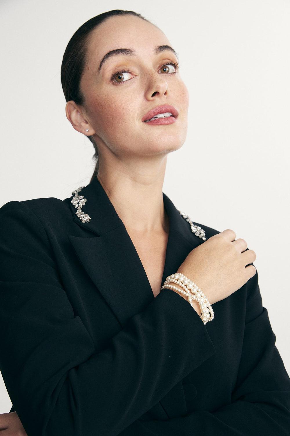 Multi row pearl bracelet