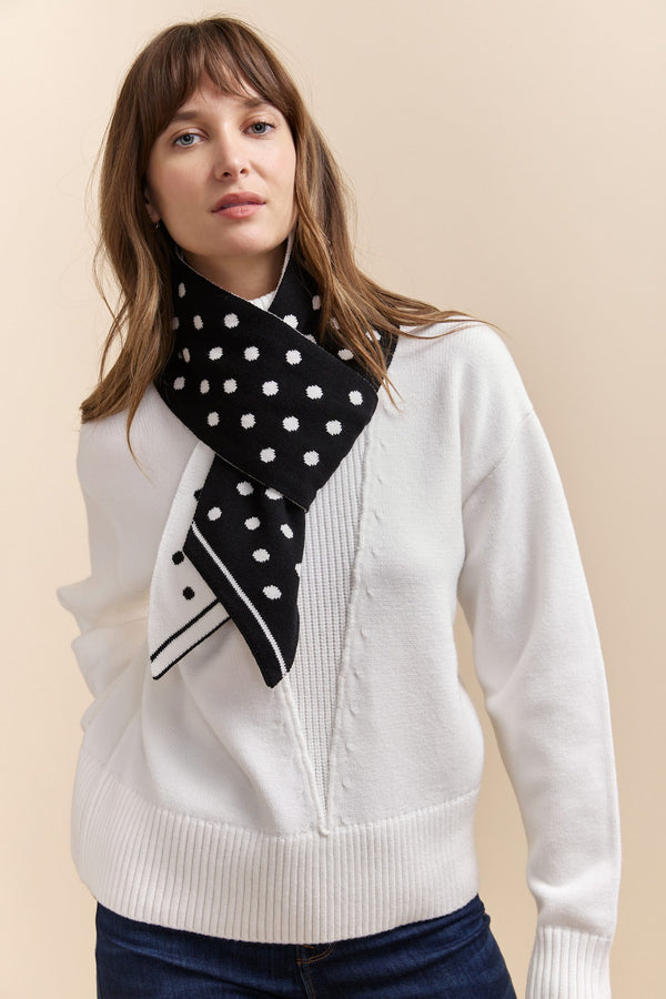 Polka dot scarf