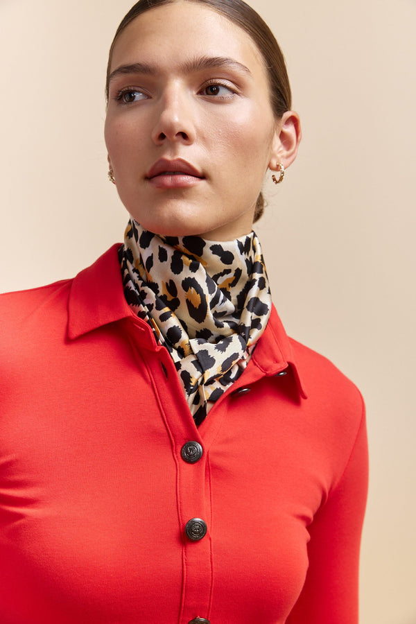 Leopard print scarf