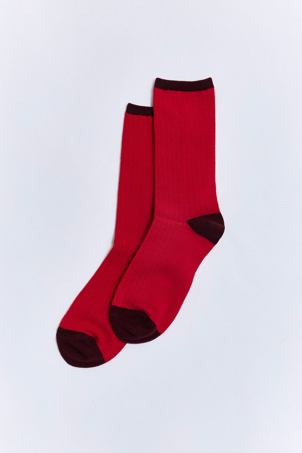 Ribbed socks with lurex detail