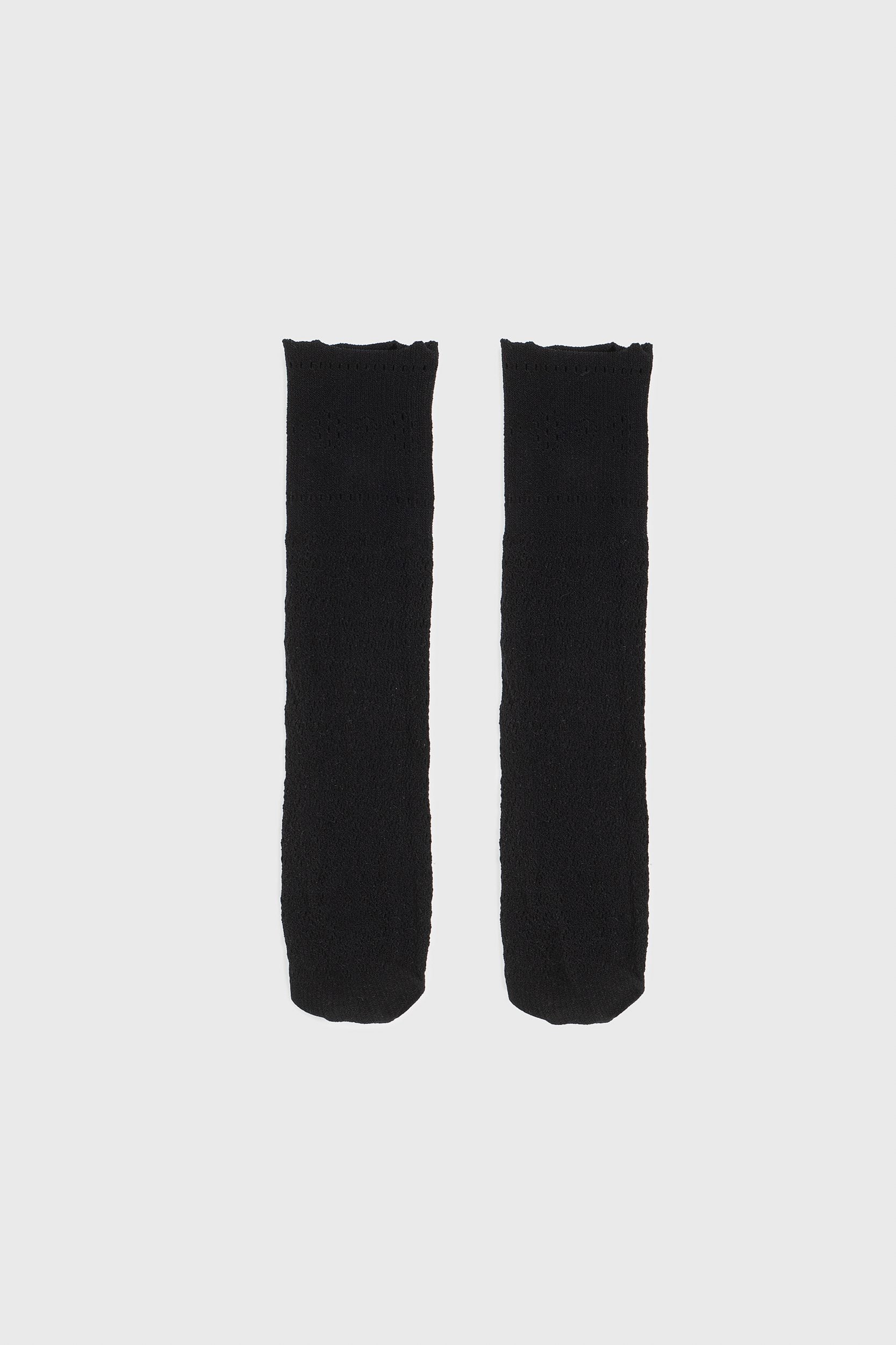 Fishnet socks with geometric pattern