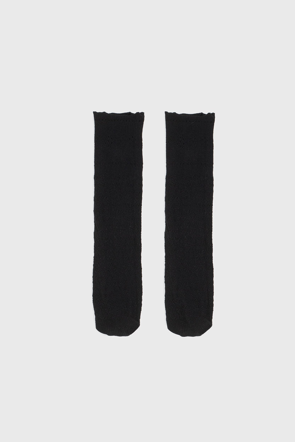 Fishnet socks with geometric pattern