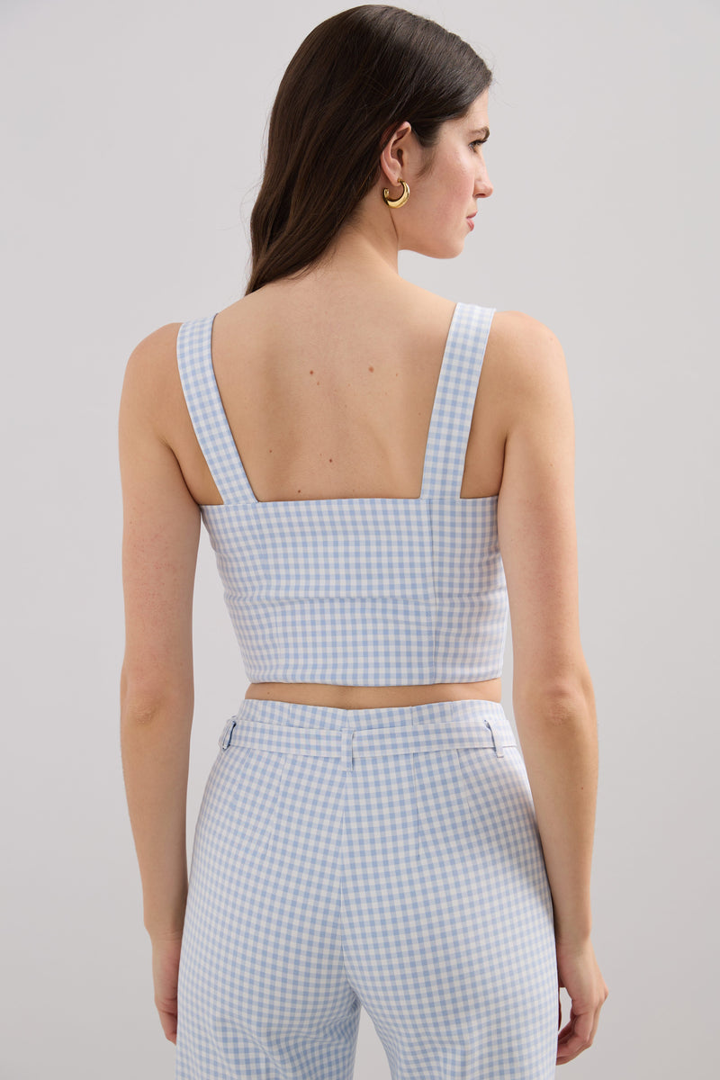 Gingham bustier