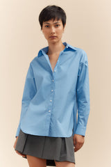 Oversized poplin shirt