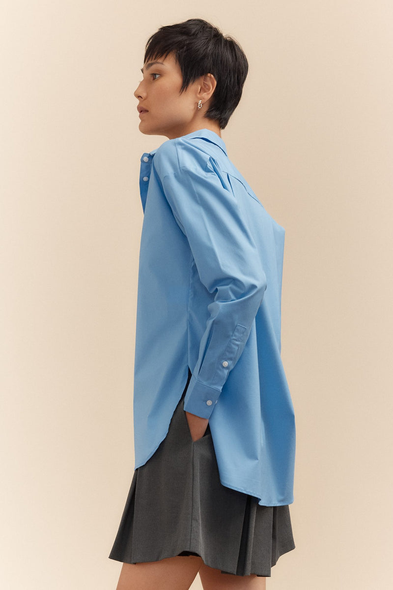 Oversized poplin shirt