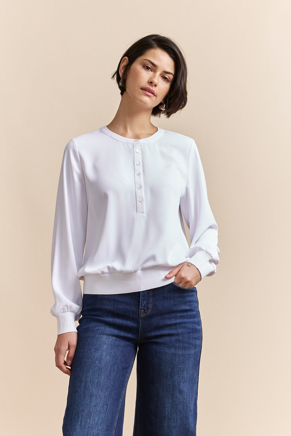 Henley blouse