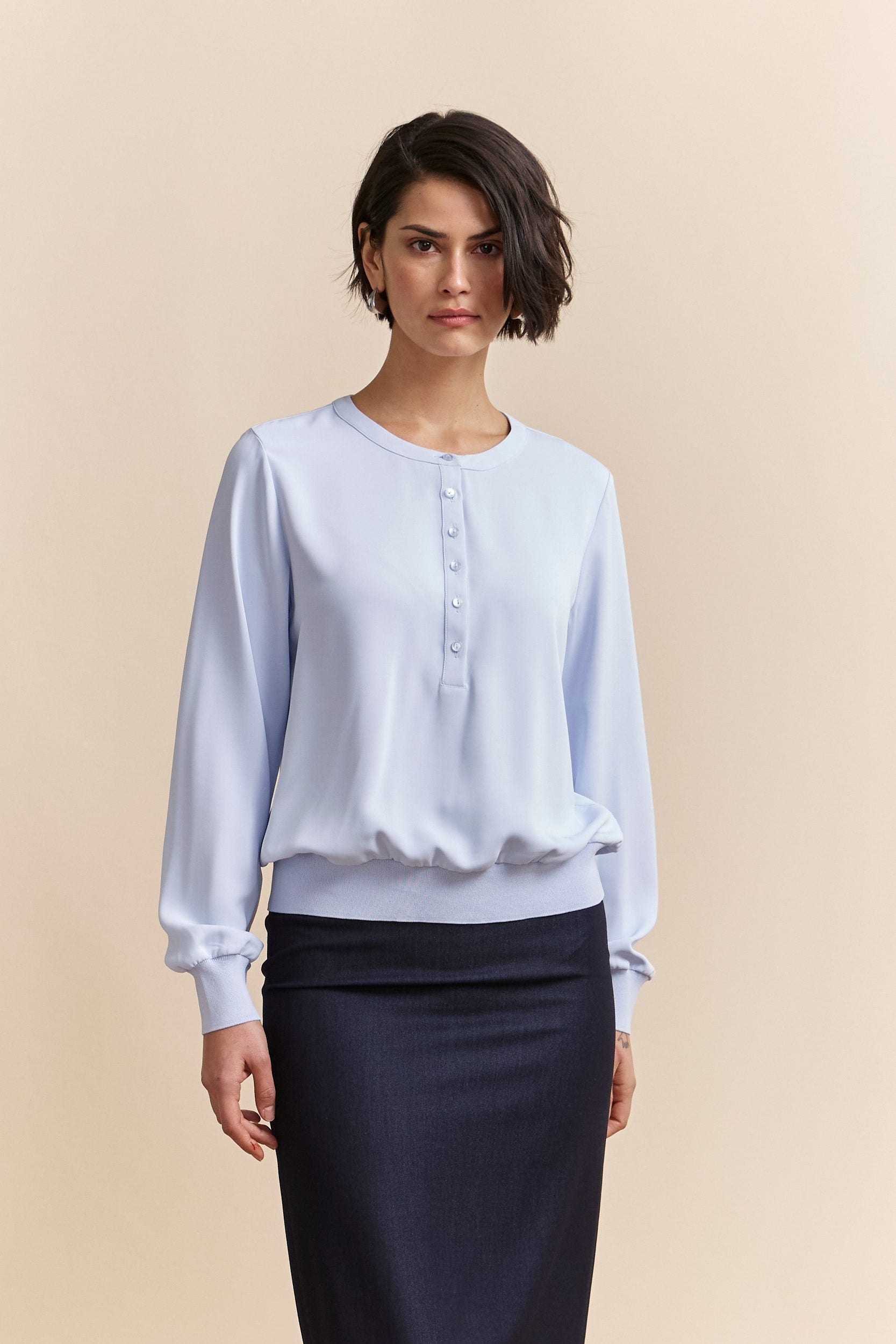 Henley blouse