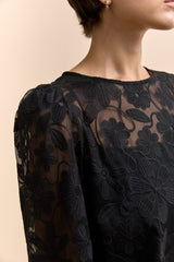 Blouse with flared cuff