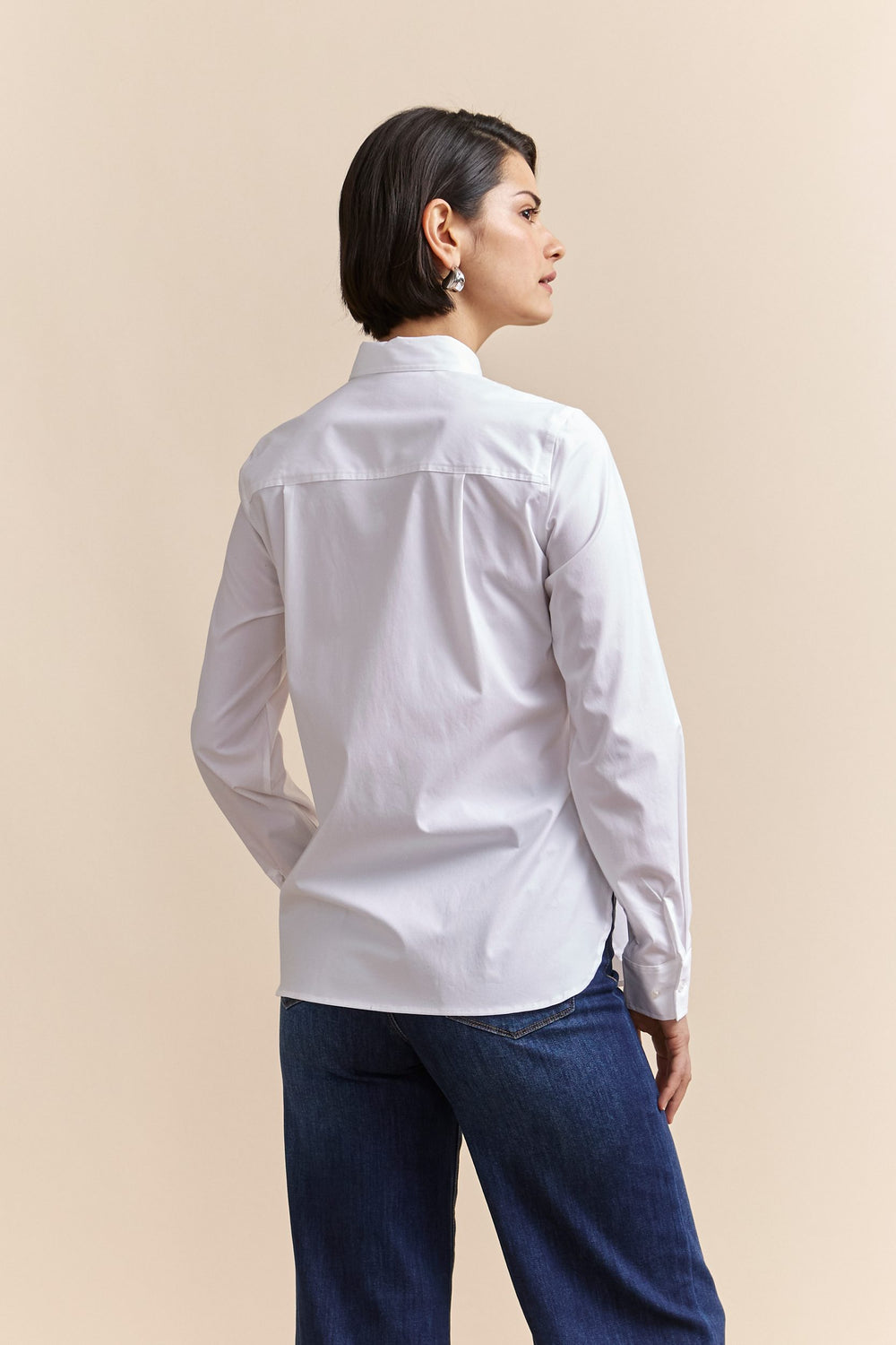 Shirt with button down collar