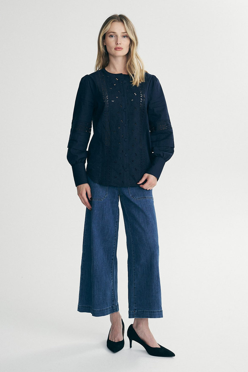 Blouse with embroidery
