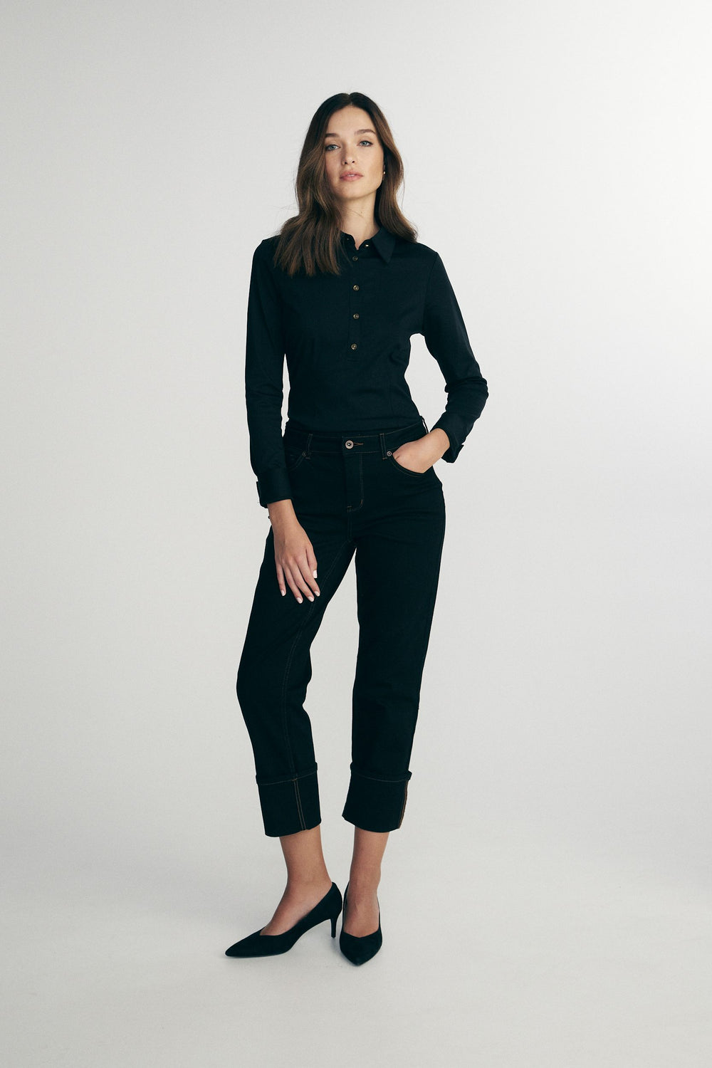 Mercerized cotton shirt