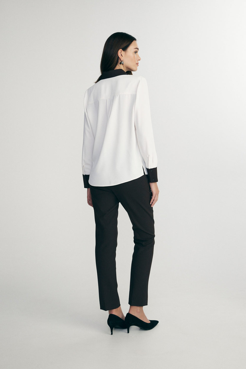 Regular shirt with long plaket