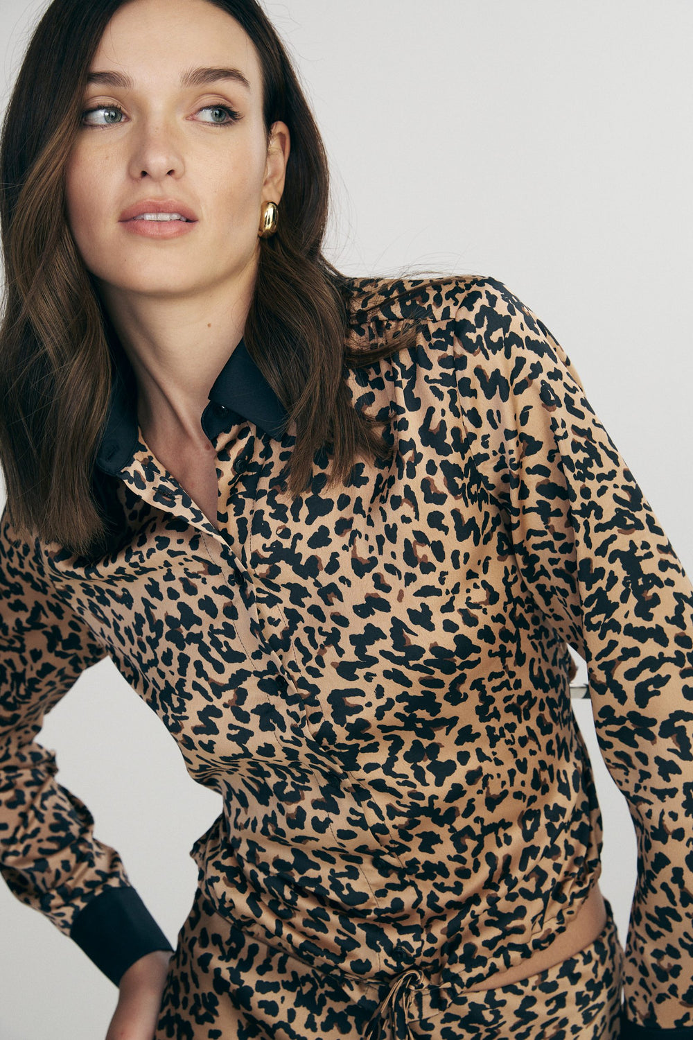 Leopard print blouse