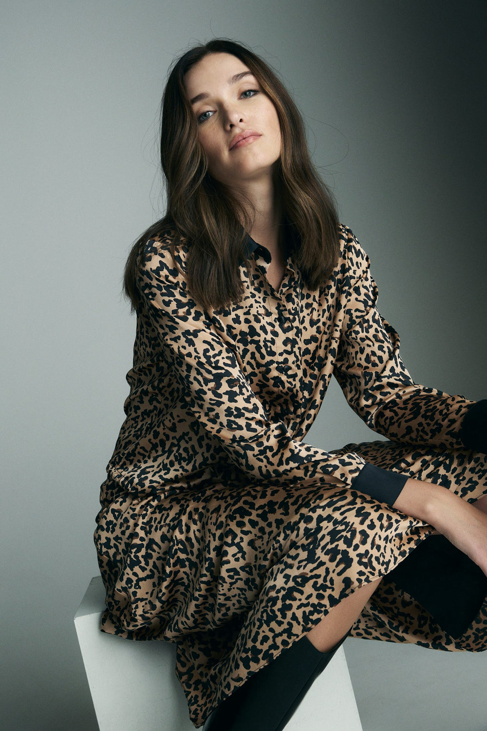 Leopard print blouse