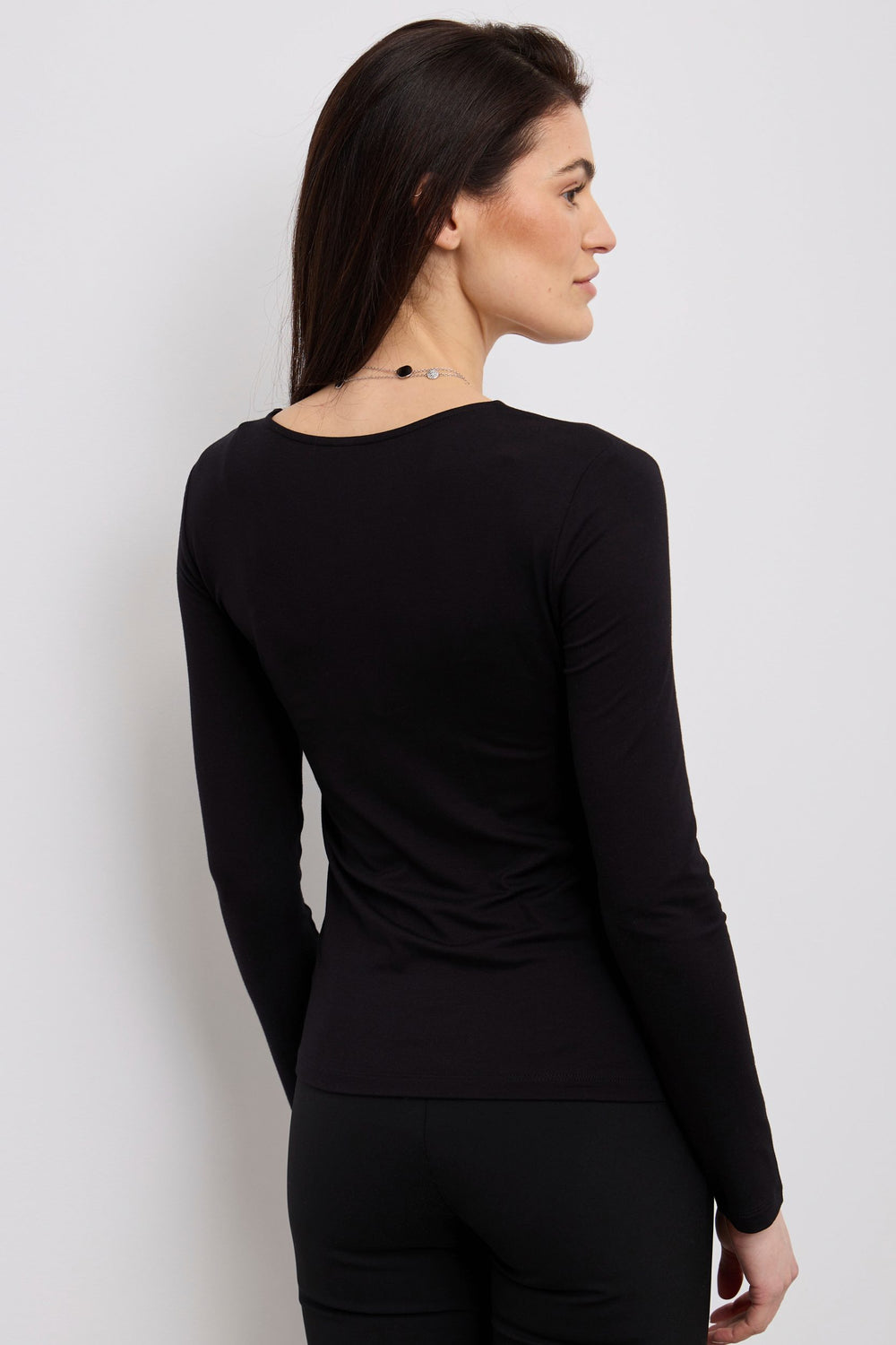 Ruched V neck top