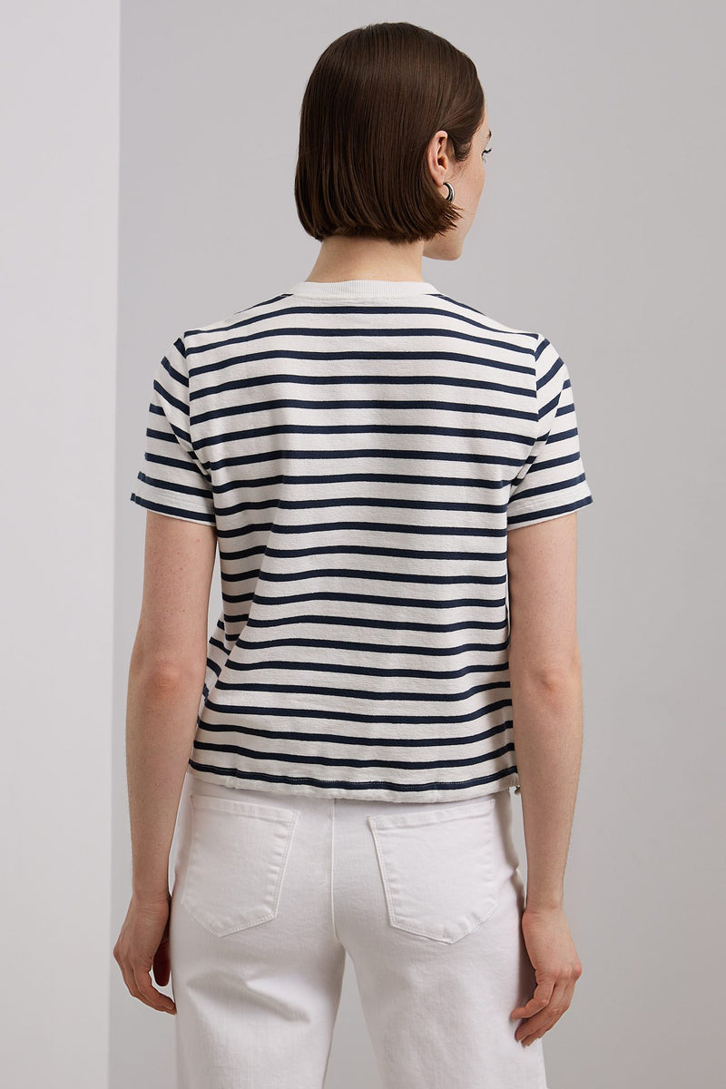 Striped crew neck t-shirt