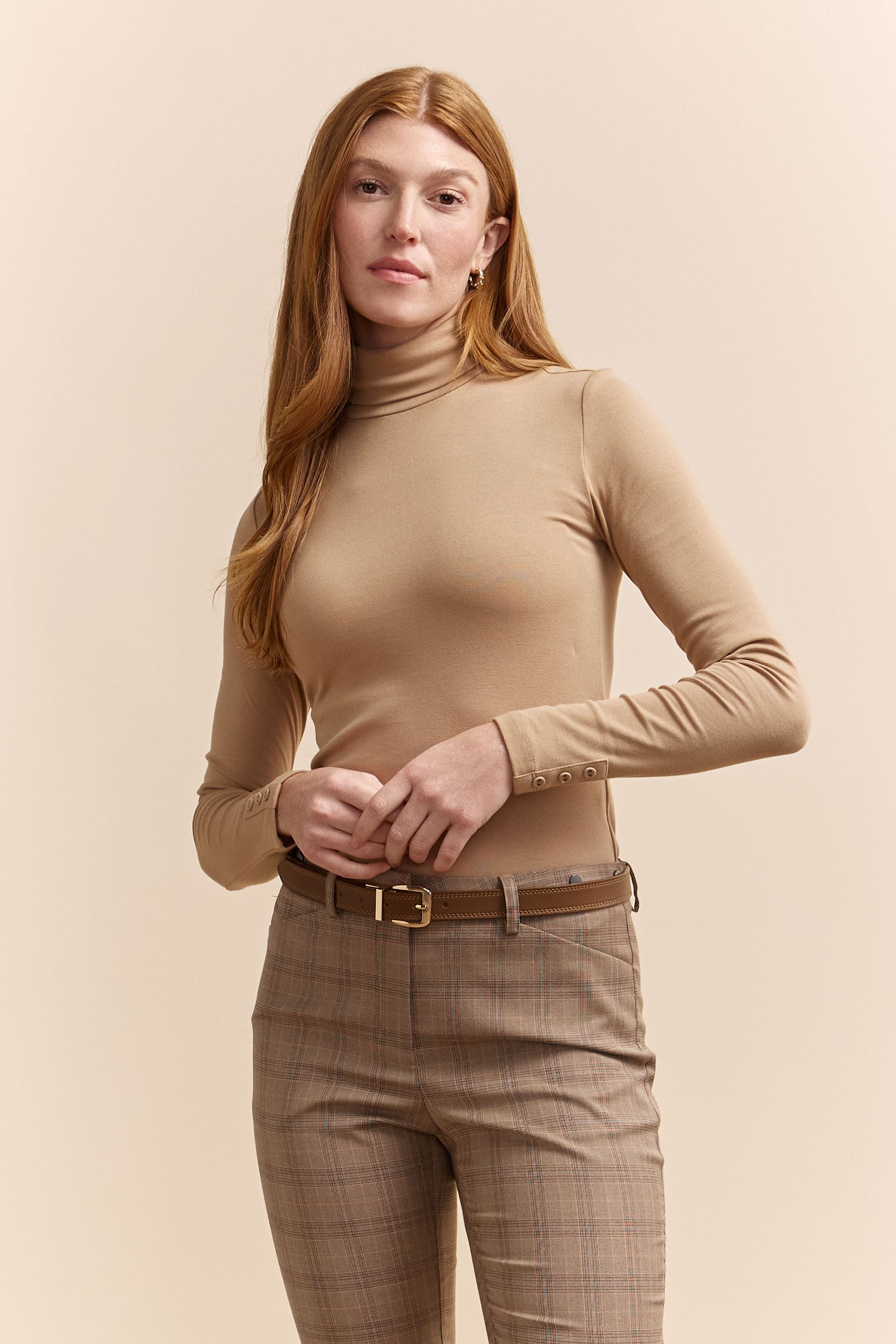 Stretch turtleneck