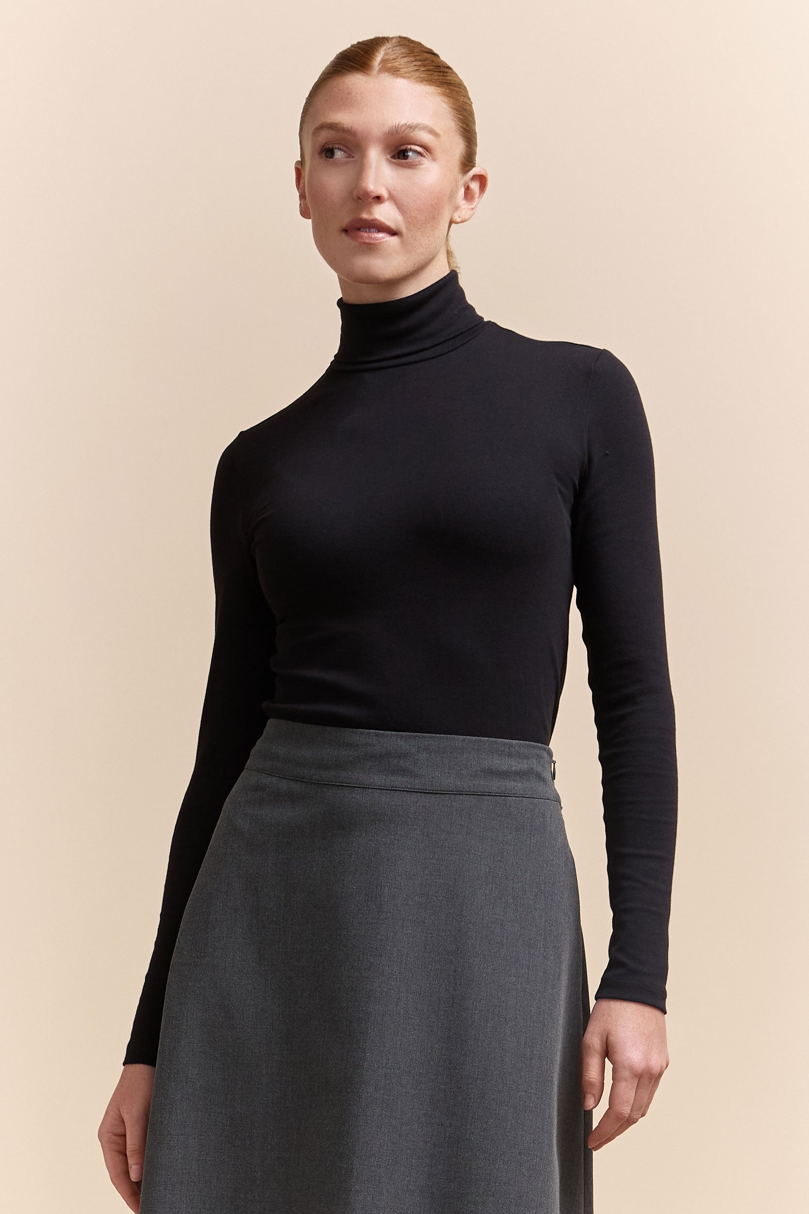 Stretch turtleneck