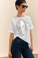 Silver heart t-shirt