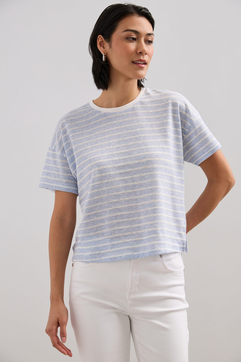 Striped boxy t-shirt