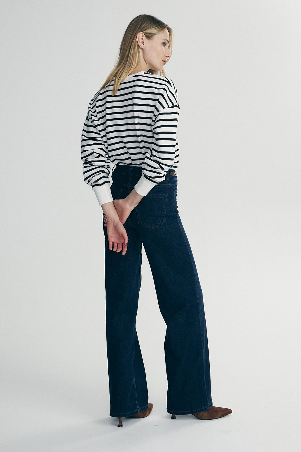 Striped oversize sweater