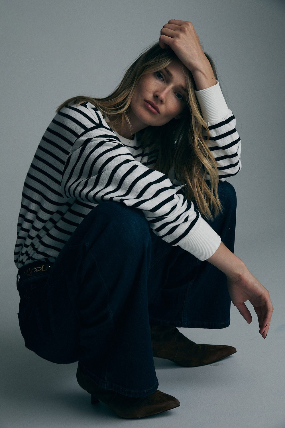 Striped oversize sweater