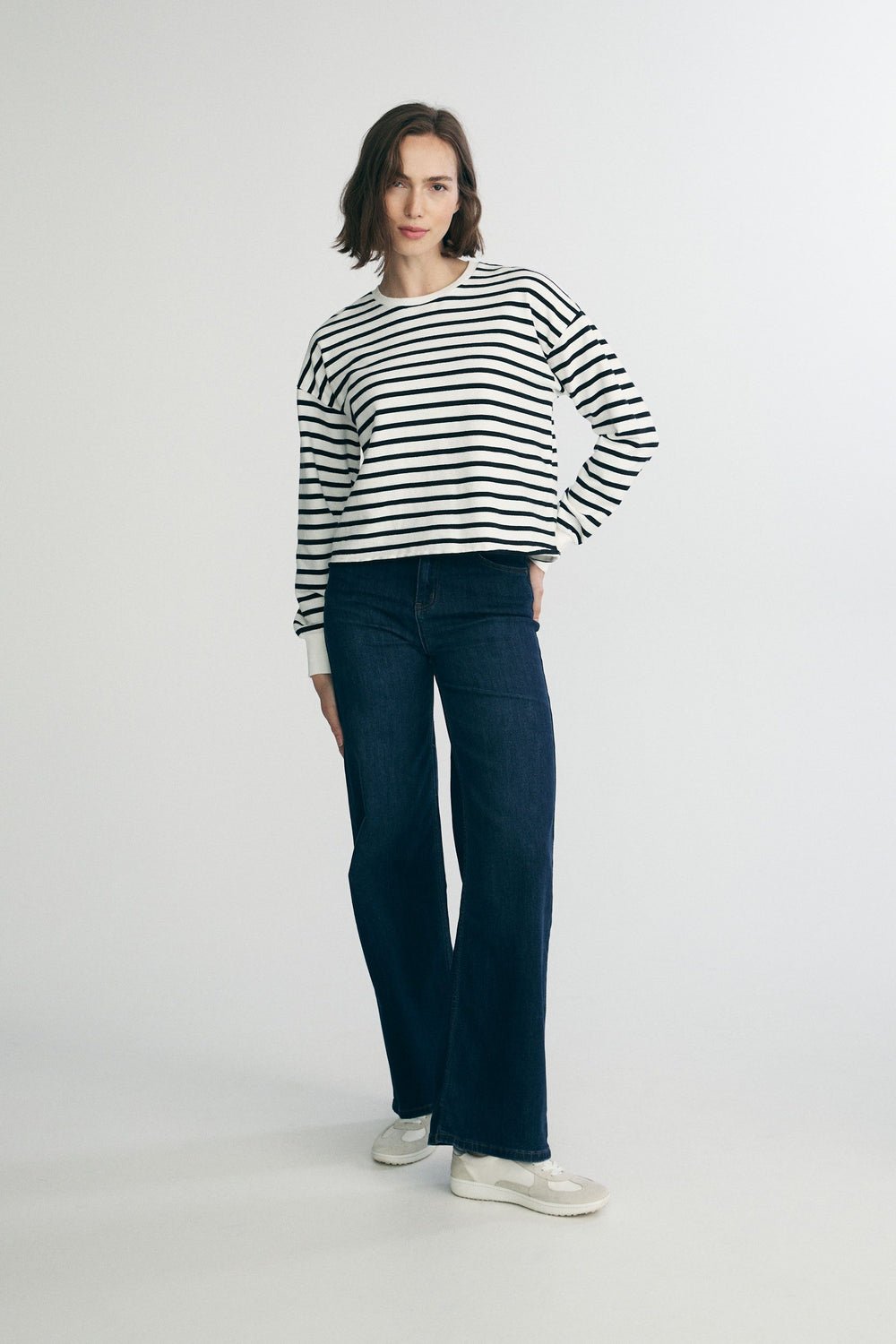 Striped oversize sweater