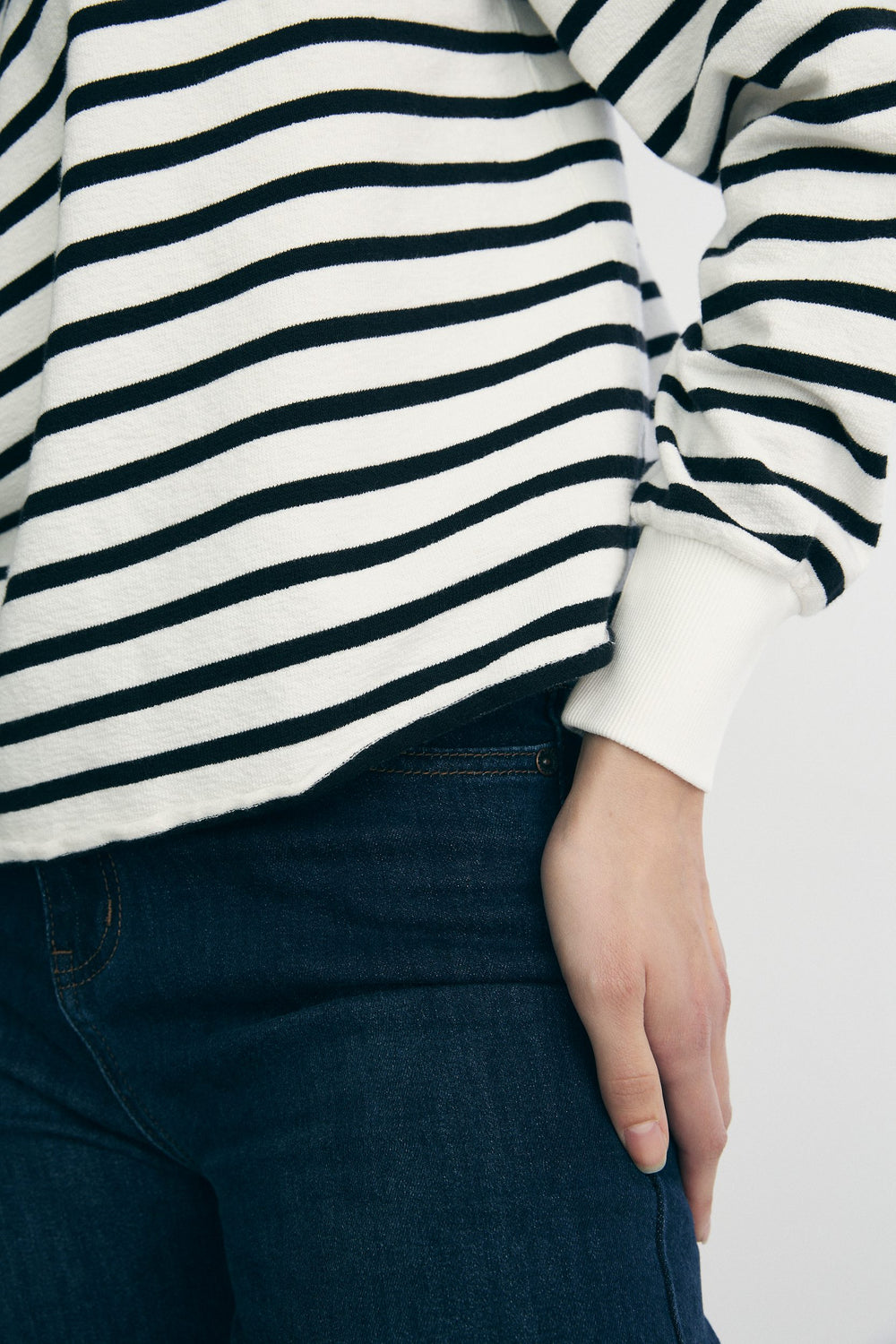 Striped oversize sweater