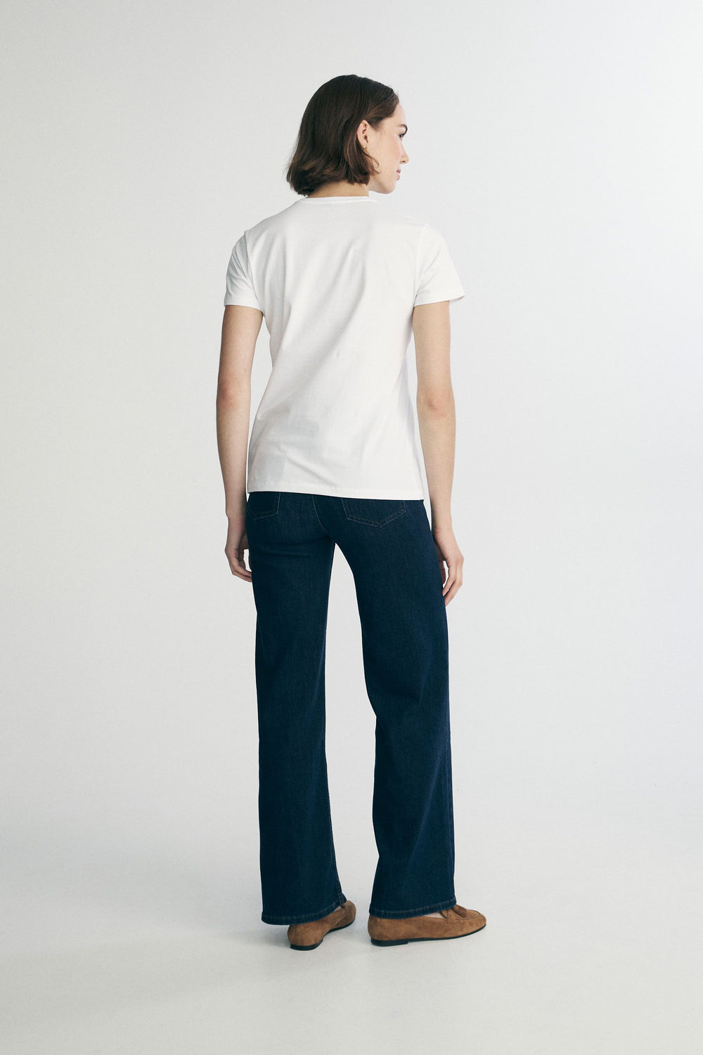 T-shirt with embroidery and print