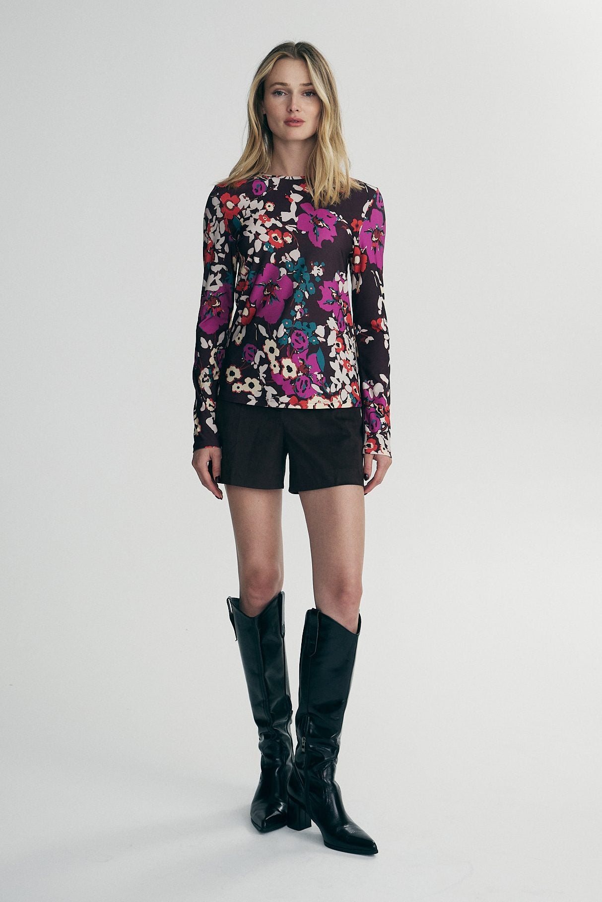 Floral printed shirt