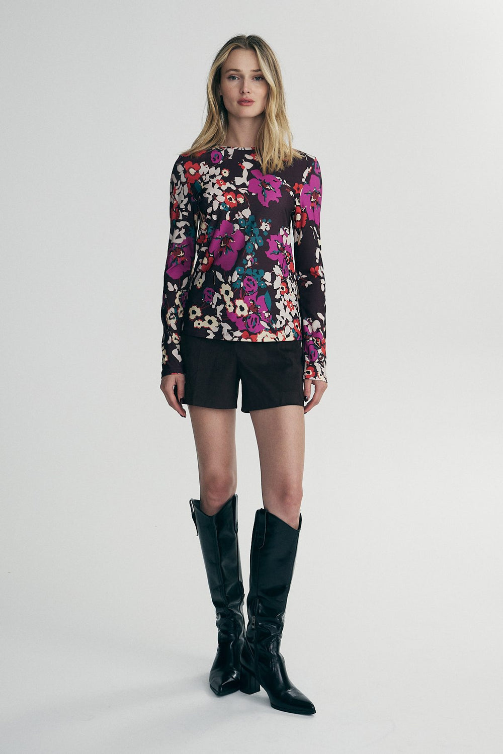 Floral printed shirt