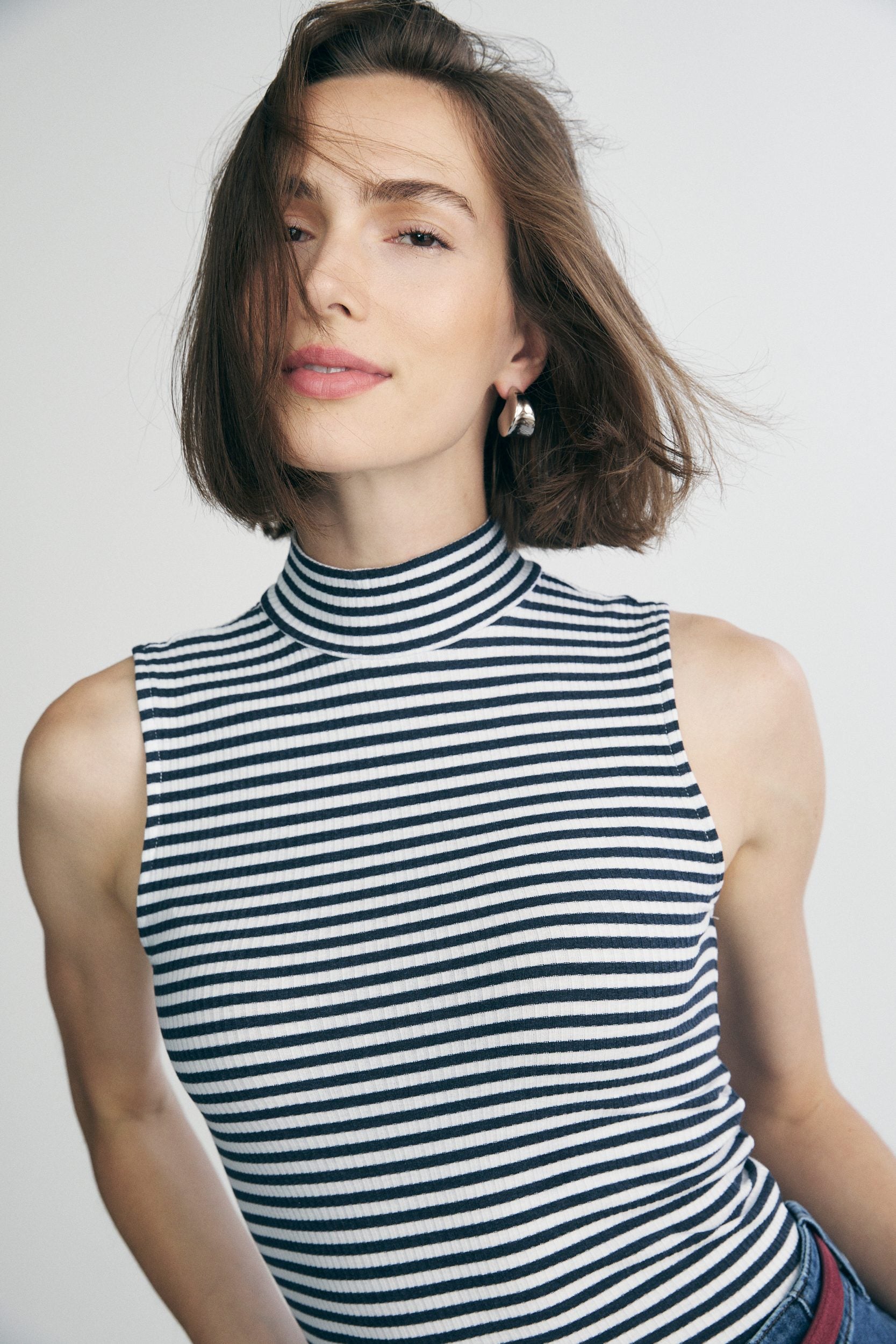 Mock neck top