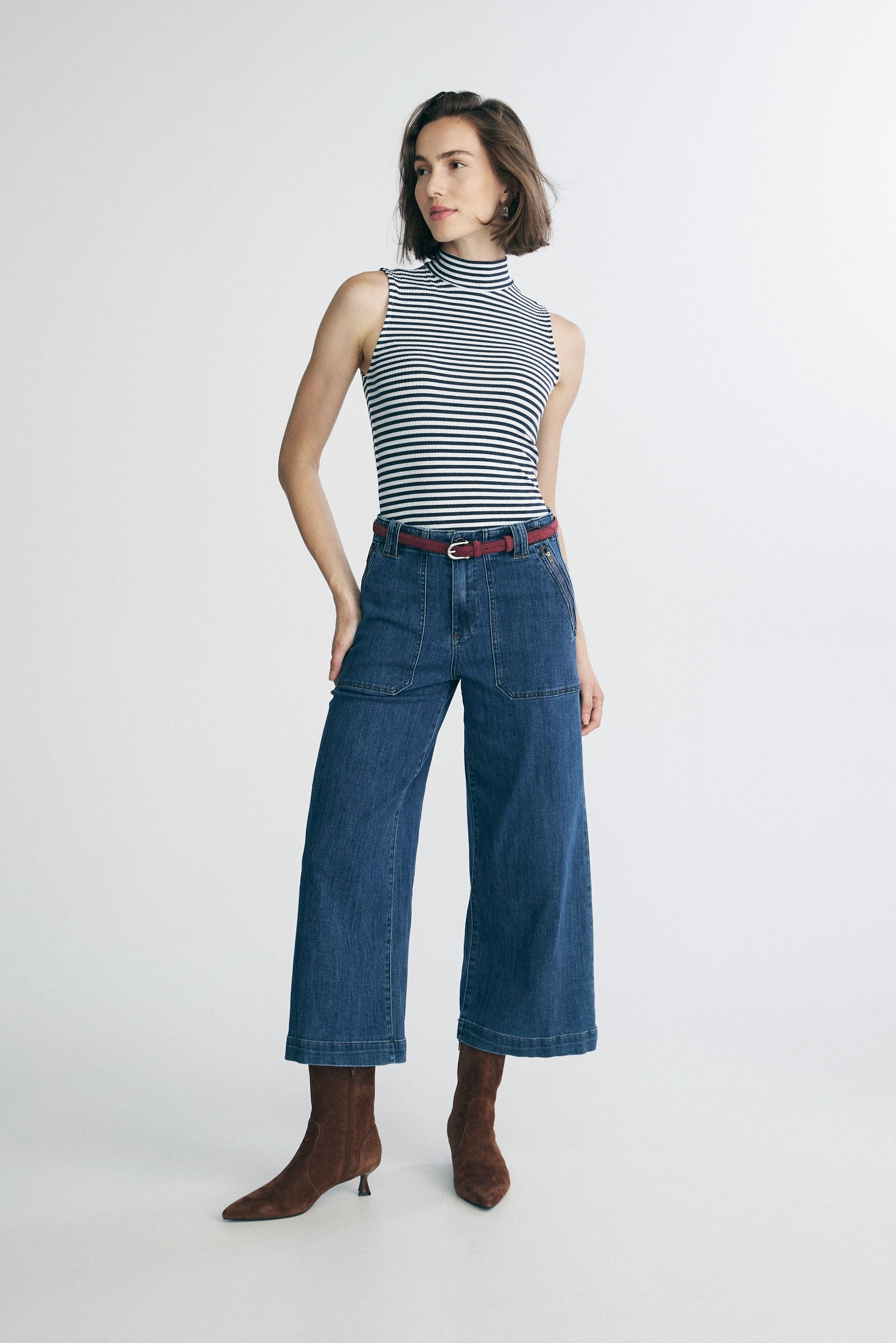 Mock neck top