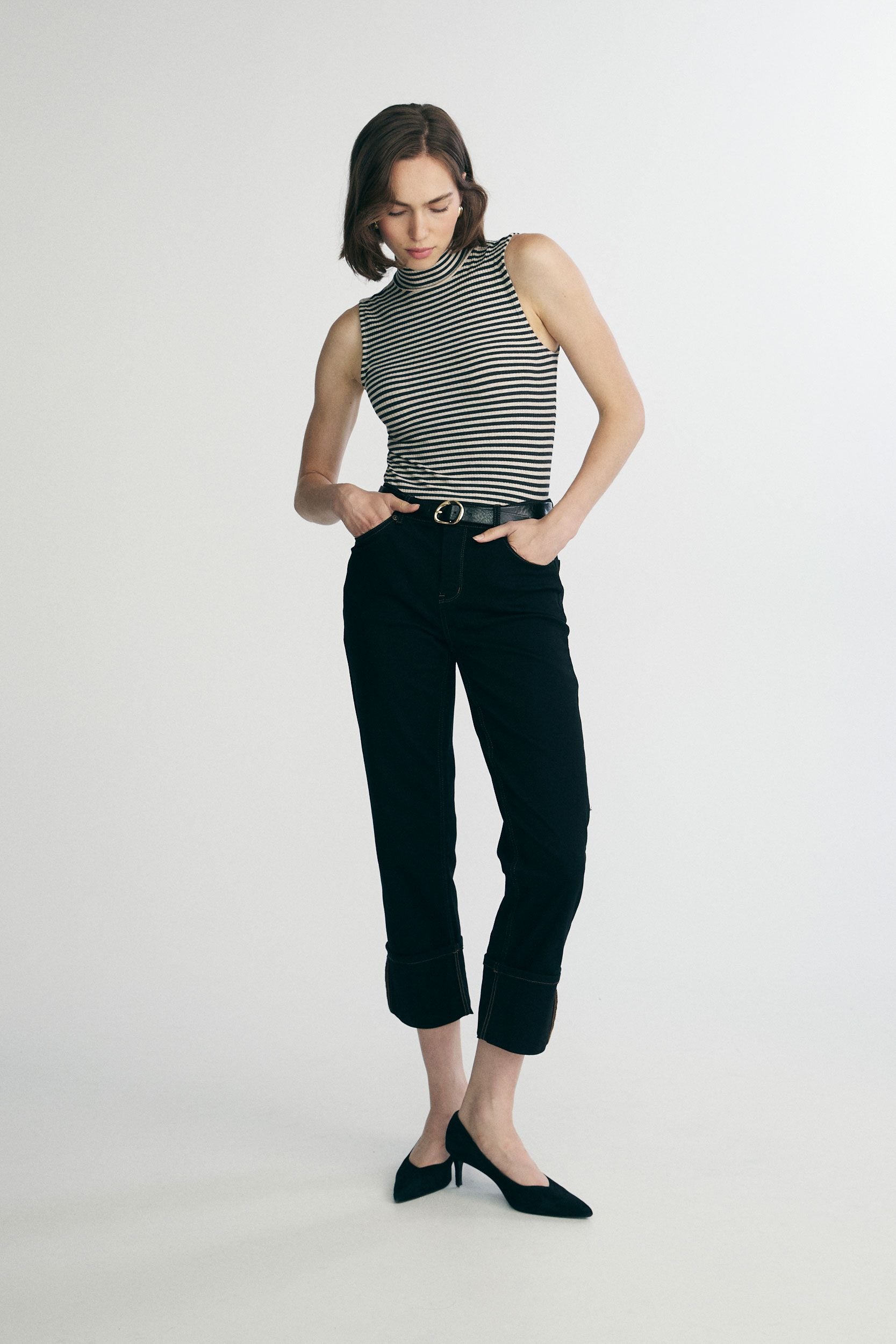 Mock neck top