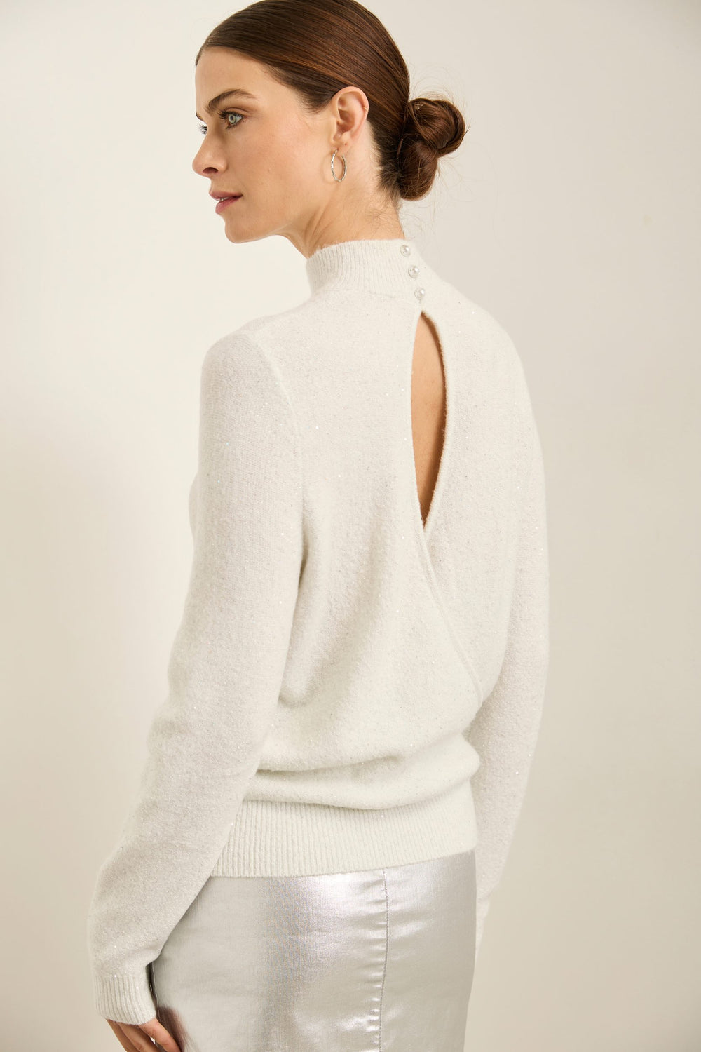 Open back sweater