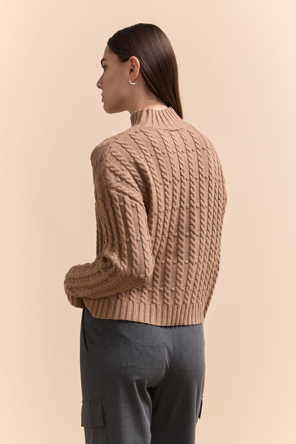 Oversized Cable-Knit Sweater