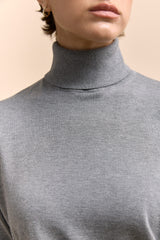 Loose turtleneck sweater