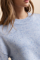 Crew neck cropped sweater