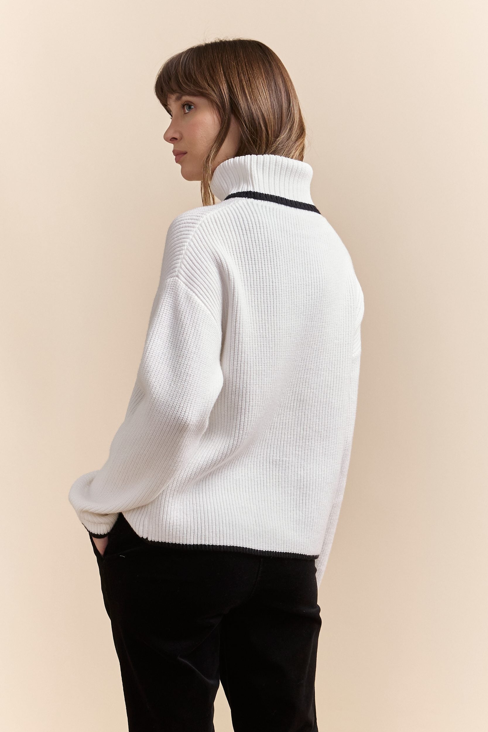 Mock neck sweater