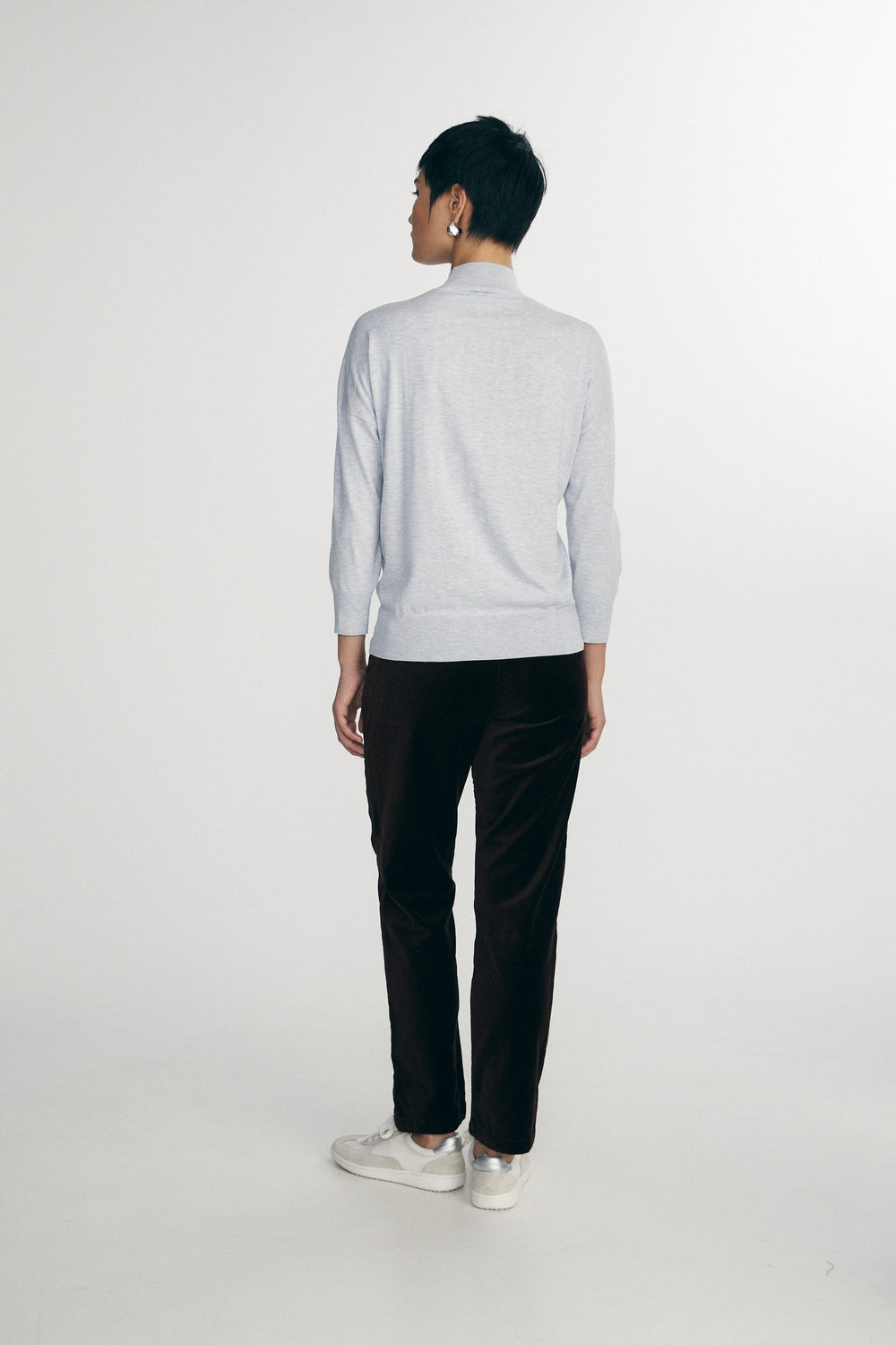 Loose mock neck sweater