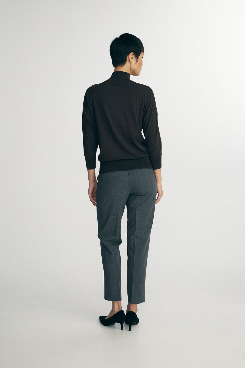 Loose mock neck sweater
