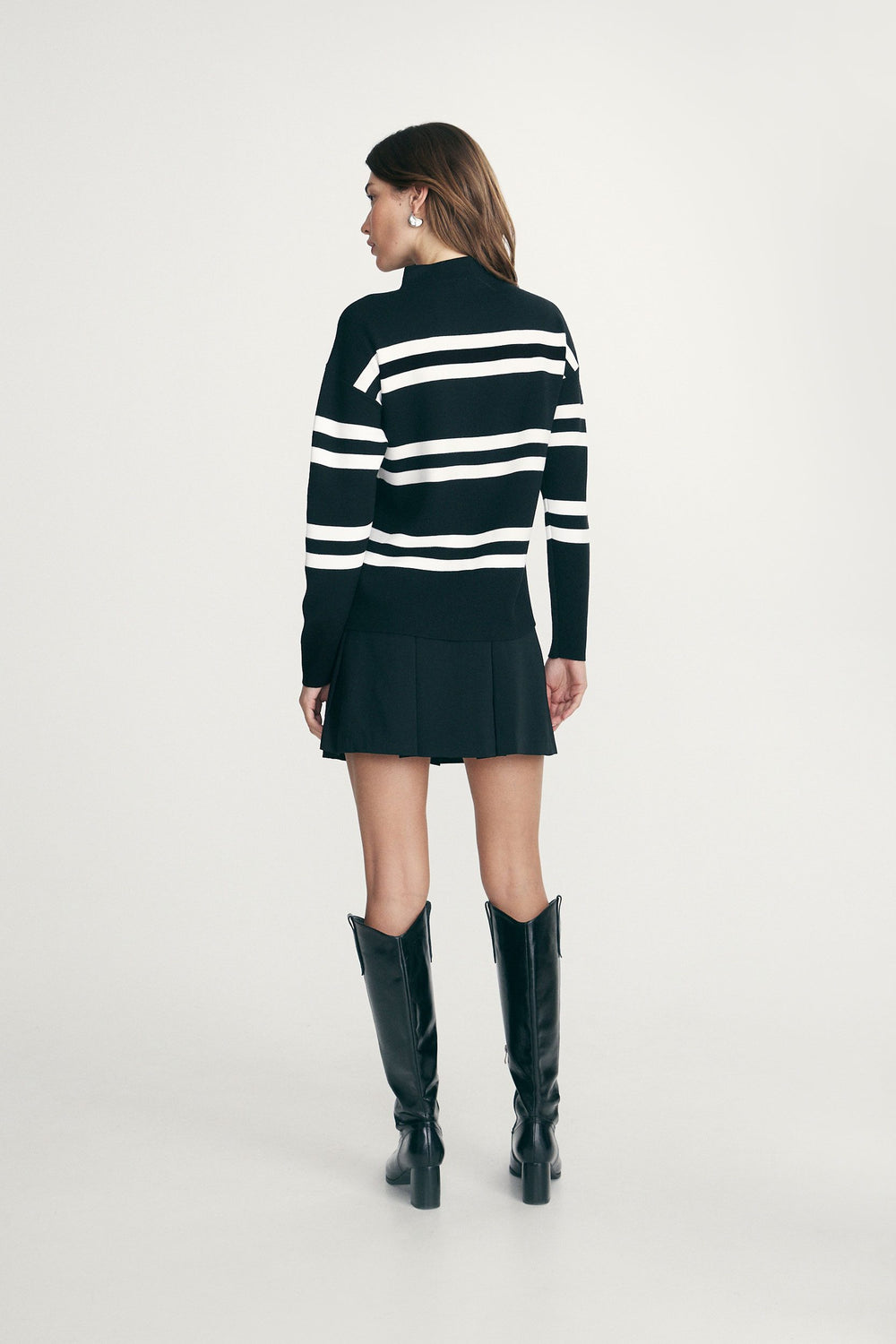 Relaxed fit striped sweater