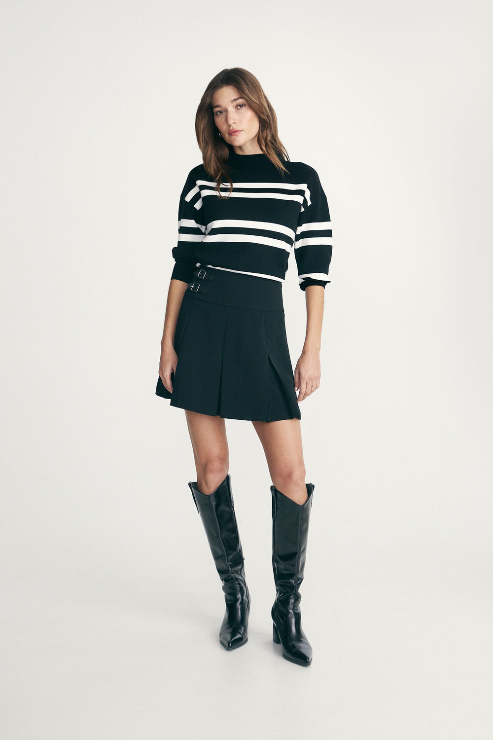 Relaxed fit striped sweater