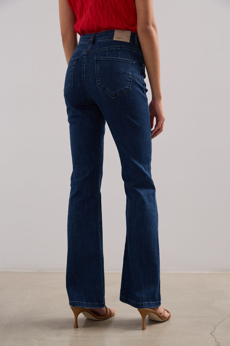 High waisted push-up jeans