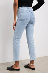 Cropped high waisted jeans