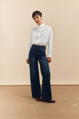 High waist straight jean