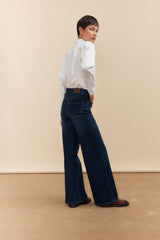 High waist straight jean