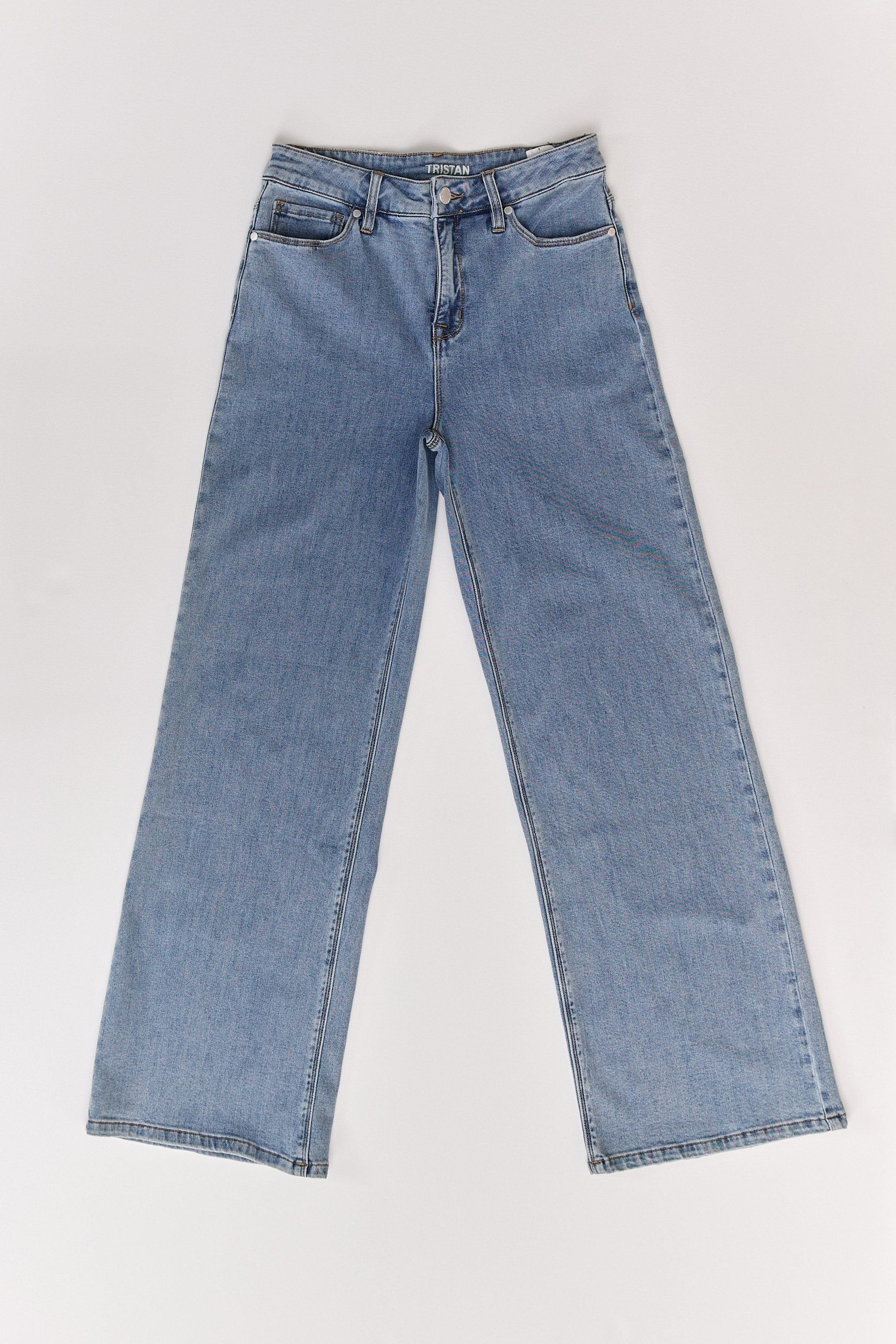 High waist straight jean